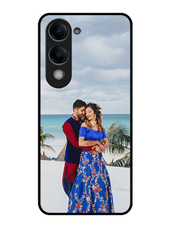 Custom iQOO Z10 Lite Custom Glass Phone Case - Upload Full Picture Design