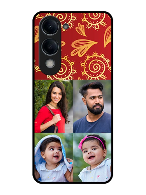 Custom iQOO Z10 Lite Custom Glass Phone Case - 4 Image Traditional Design