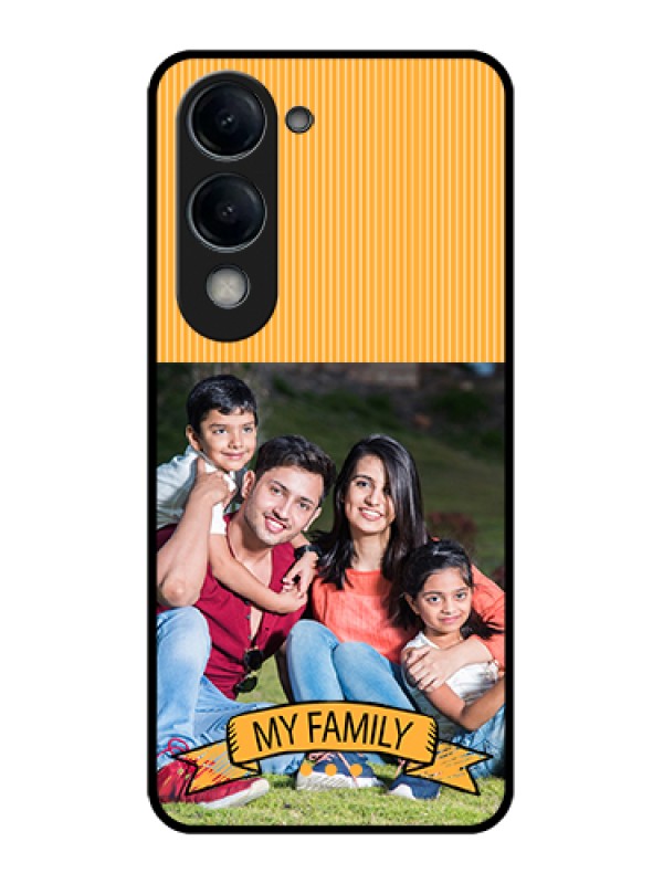 Custom iQOO Z10 Lite Custom Glass Phone Case - My Family Design