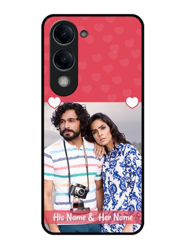 Custom iQOO Z10 Lite Custom Glass Phone Case - Simple Love Design