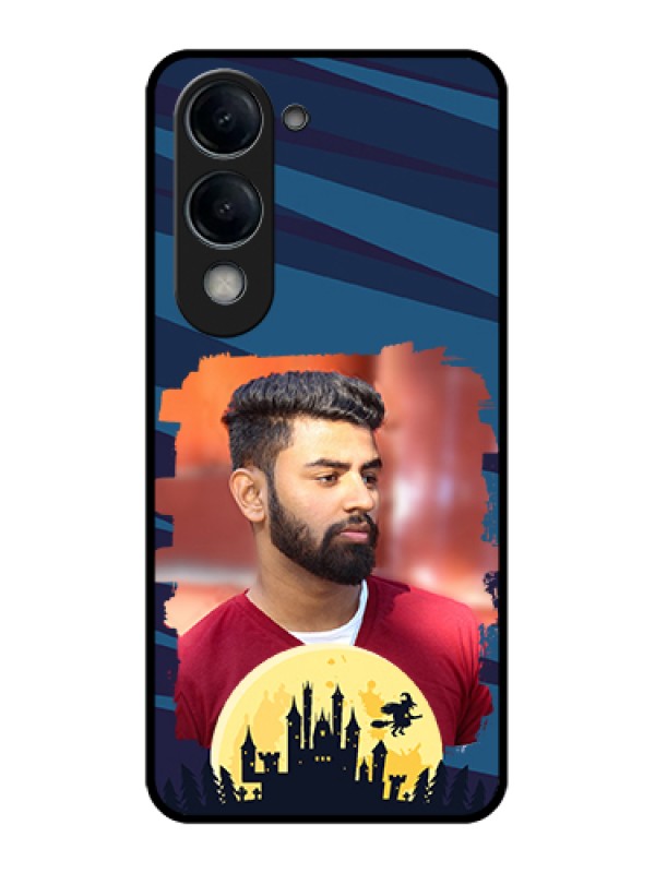 Custom iQOO Z10 Lite Custom Glass Phone Case - Halloween Witch Design