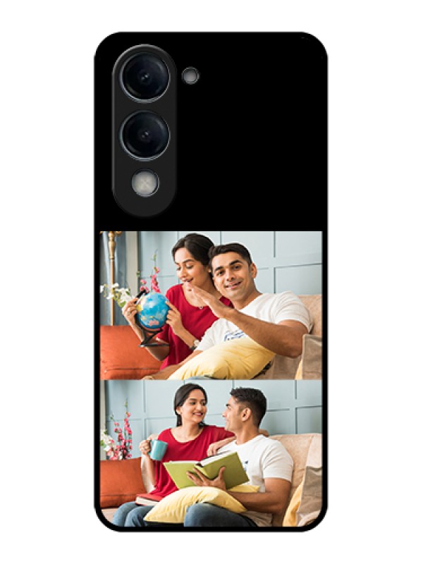 Custom iQOO Z10 Lite Custom Glass Phone Case - 2 Images Design