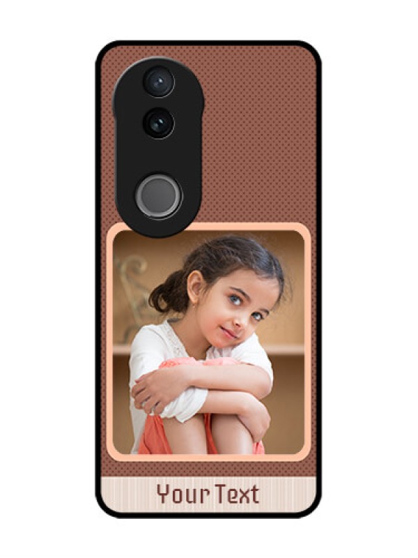 Custom iQOO Z10R Custom Glass Phone Case - Simple Pic Upload Design