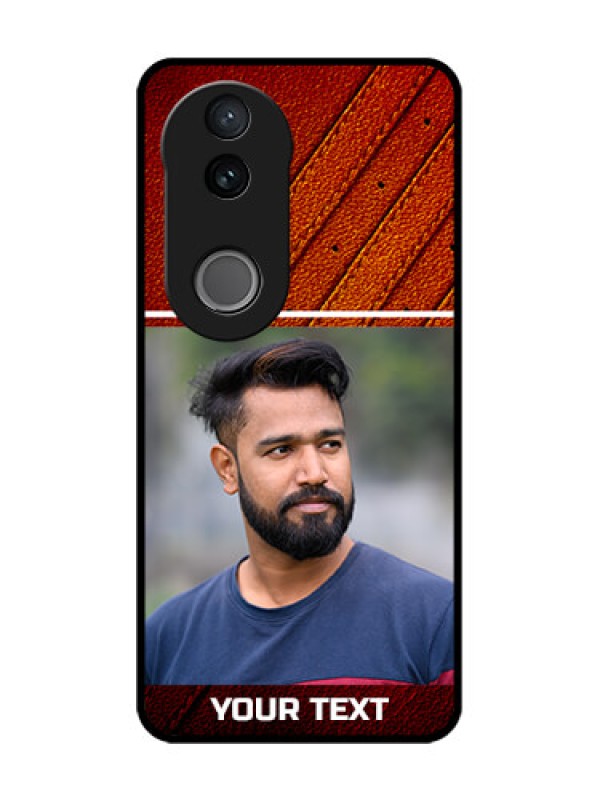 Custom iQOO Z10R Custom Glass Phone Case - Leather Phone Case Design