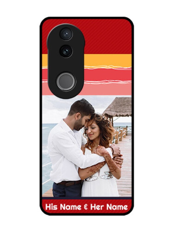 Custom iQOO Z10R Custom Glass Phone Case - Colorful Case Design