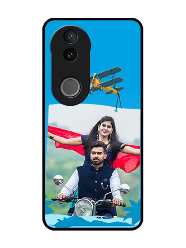 Custom iQOO Z10R Custom Glass Phone Case - Traveller Design