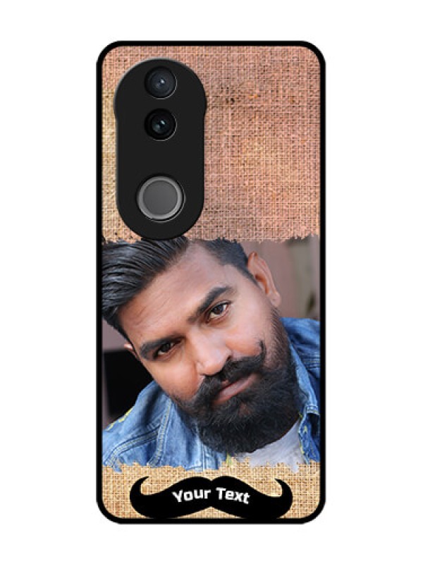 Custom iQOO Z10R Custom Glass Phone Case - With Texture Design