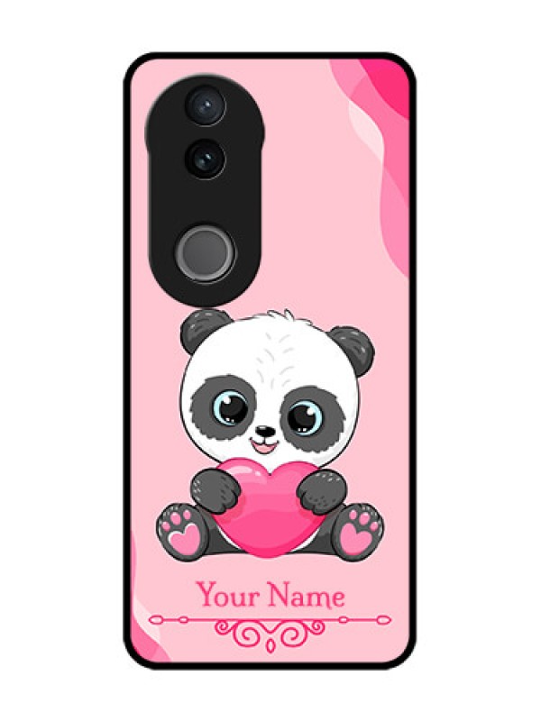 Custom iQOO Z10R Custom Glass Phone Case - Cute Panda Design