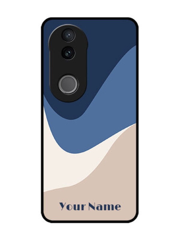 Custom iQOO Z10R Custom Glass Phone Case - Abstract Drip Art Design