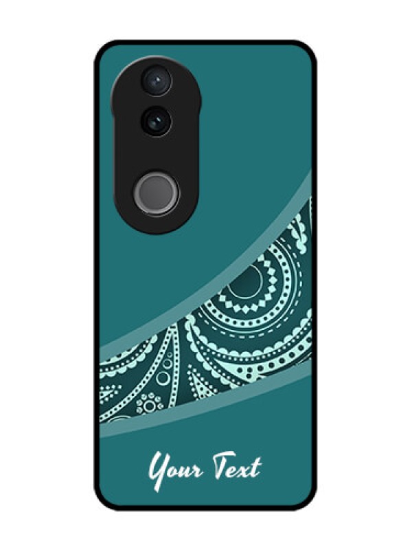 Custom iQOO Z10R Custom Glass Phone Case - Semi Visible Floral Design