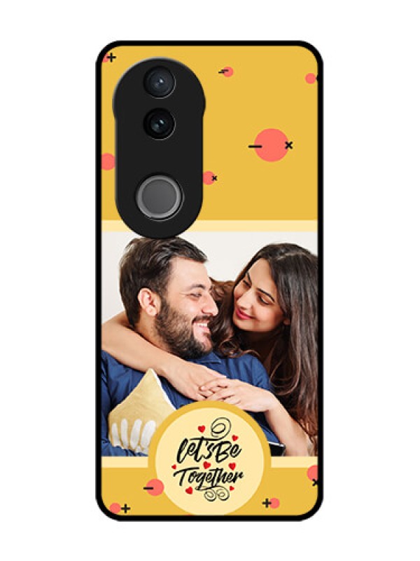 Custom iQOO Z10R Custom Glass Phone Case - Lets Be Together Design
