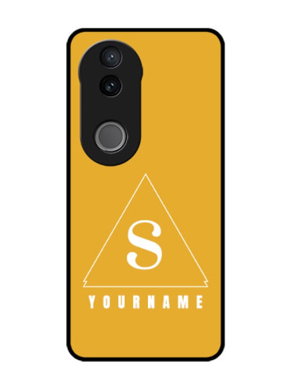 Custom iQOO Z10R Custom Glass Phone Case - Simple Triangle Design