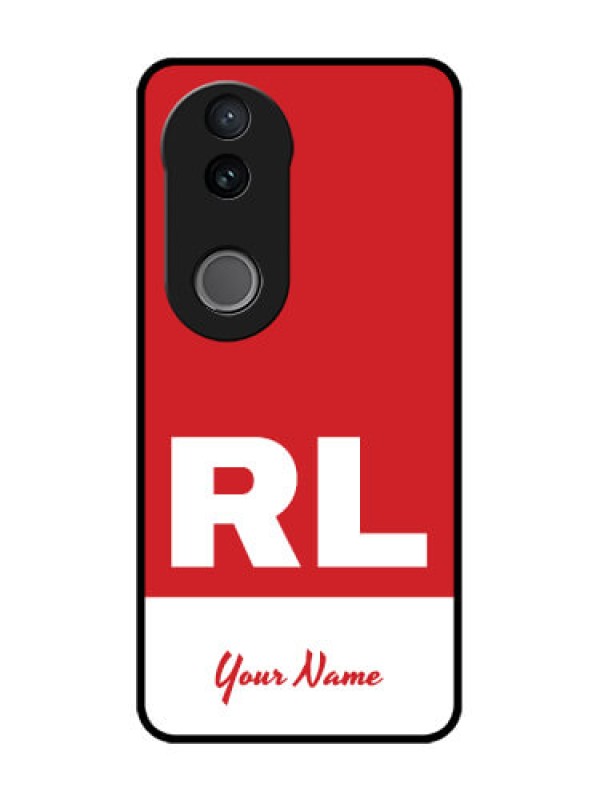 Custom iQOO Z10R Custom Glass Phone Case - Dual Tone Custom Text Design