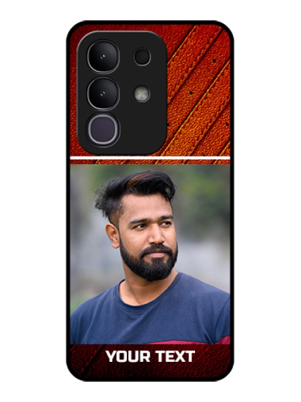 Custom iQOO Z10x 5G Custom Glass Phone Case - Leather Phone Case Design