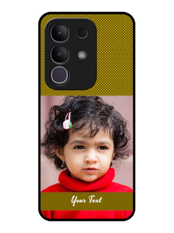 Custom iQOO Z10x 5G Custom Glass Phone Case - Simple Green Color Design