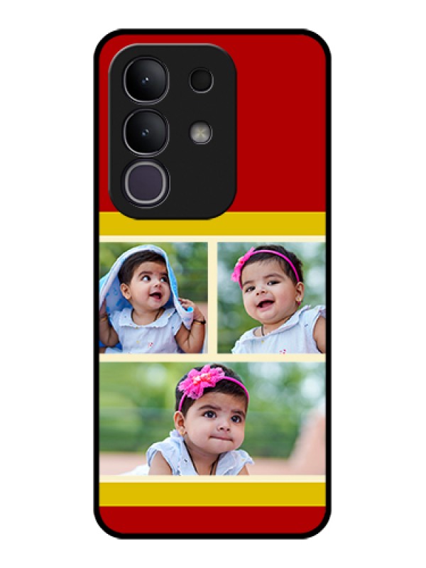Custom iQOO Z10x 5G Custom Glass Phone Case - Multiple Pic Upload Design