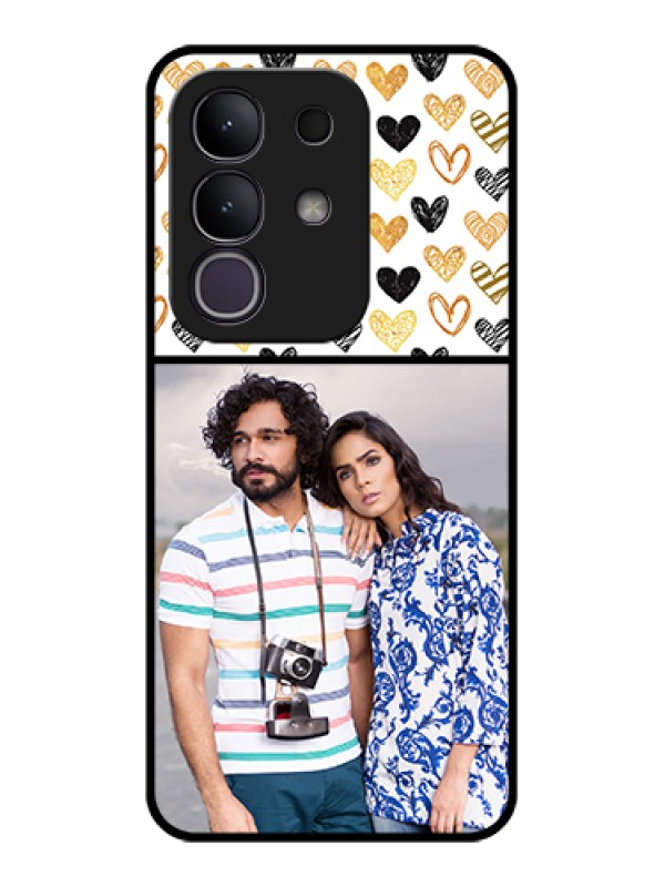 Custom iQOO Z10x 5G Custom Glass Phone Case - Love Symbol Design