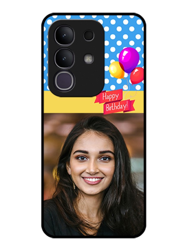 Custom iQOO Z10x 5G Custom Glass Phone Case - Happy Birthday Design
