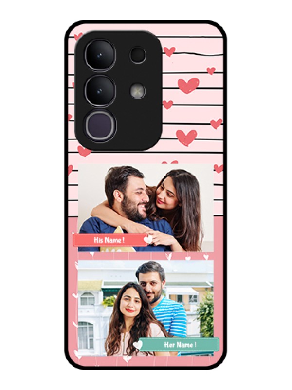 Custom iQOO Z10x 5G Custom Glass Phone Case - Photo With Heart Design