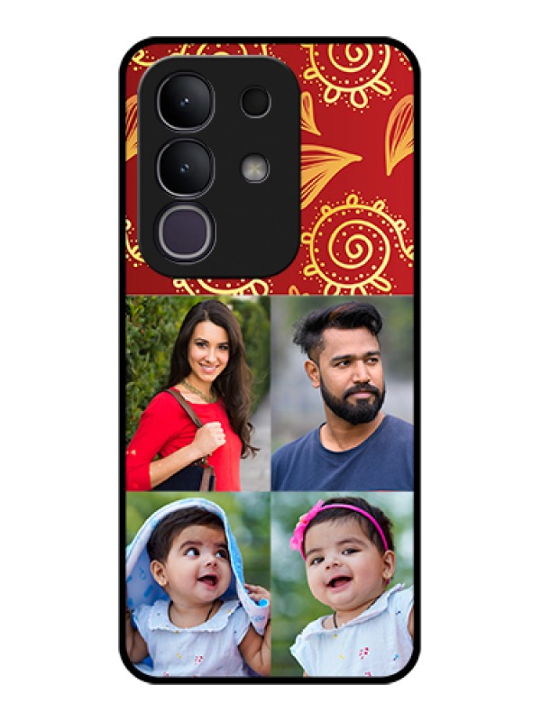 Custom iQOO Z10x 5G Custom Glass Phone Case - 4 Image Traditional Design