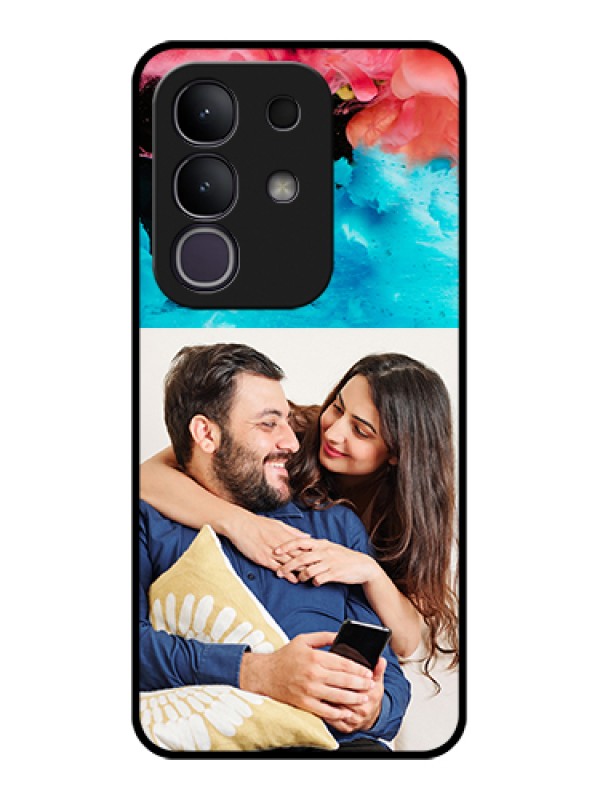 Custom iQOO Z10x 5G Custom Glass Phone Case - Quote With Acrylic Painting Design