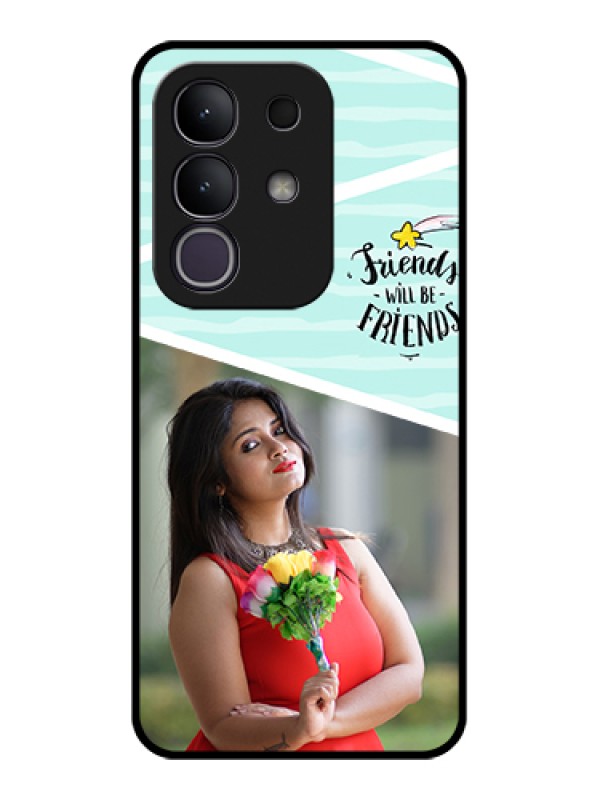 Custom iQOO Z10x 5G Custom Glass Phone Case - Friends Picture Icon Design