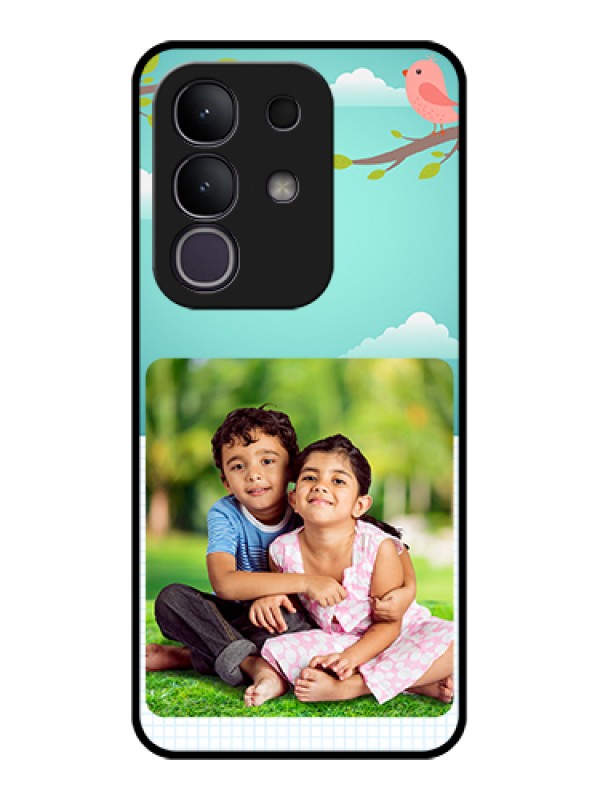 Custom iQOO Z10x 5G Custom Glass Phone Case - Doodle Love Design