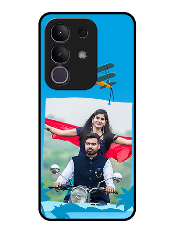 Custom iQOO Z10x 5G Custom Glass Phone Case - Traveller Design
