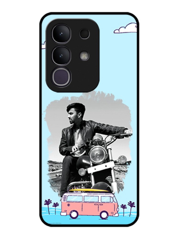 Custom iQOO Z10x 5G Custom Glass Phone Case - Travel & Adventure Design
