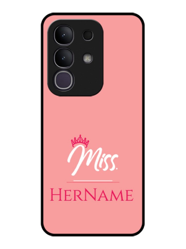 Custom iQOO Z10x 5G Custom Glass Phone Case - Mrs With Name Design