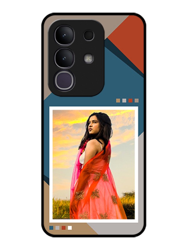 Custom iQOO Z10x 5G Custom Glass Phone Case - Retro Color Pallet Design