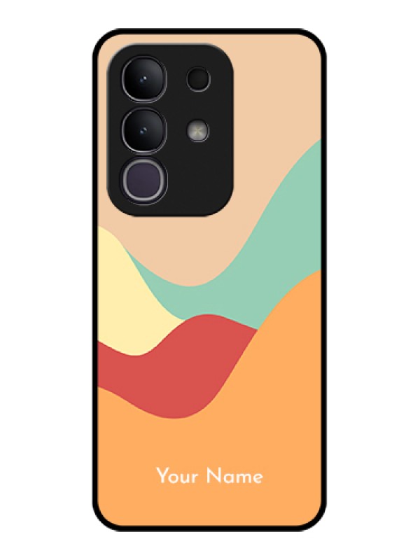 Custom iQOO Z10x 5G Custom Glass Phone Case - Ocean Waves Multi - Colour Design