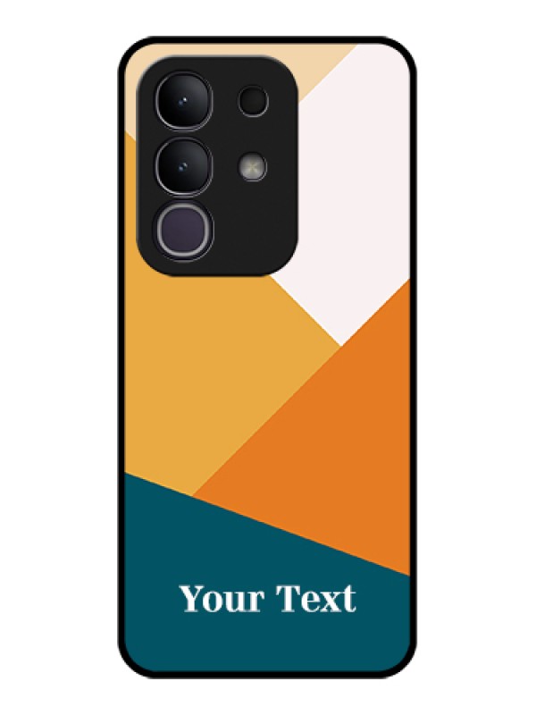 Custom iQOO Z10x 5G Custom Glass Phone Case - Stacked Multi - Colour Design