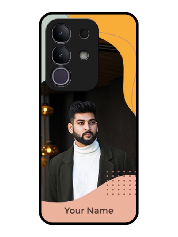 Custom iQOO Z10x 5G Custom Glass Phone Case - Tri - Coloured Overlay Design