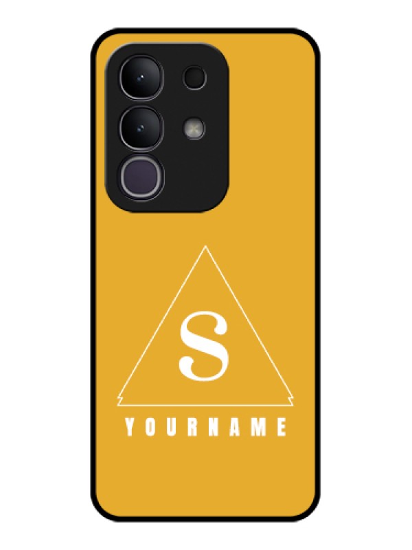 Custom iQOO Z10x 5G Custom Glass Phone Case - Simple Triangle Design