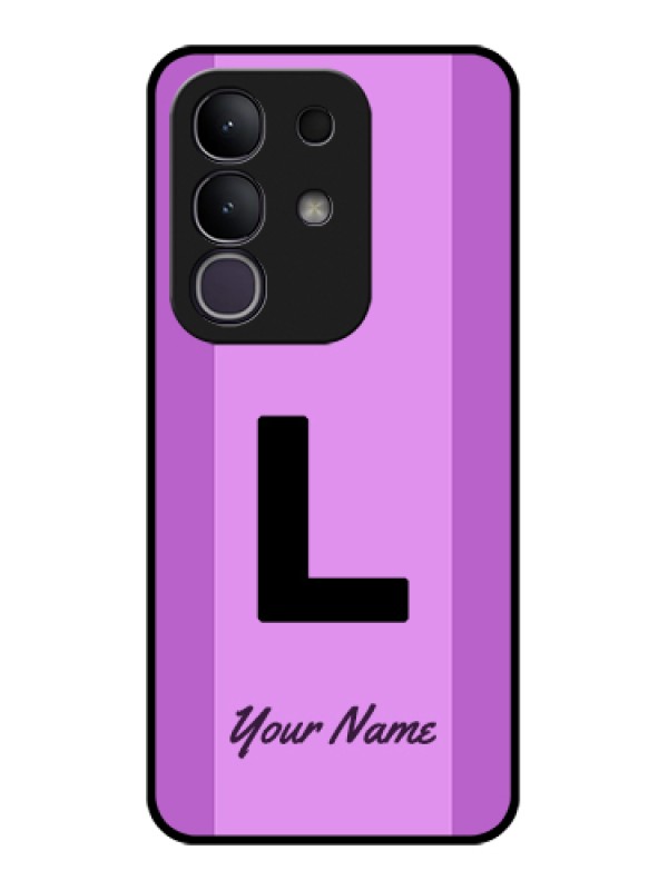 Custom iQOO Z10x 5G Custom Glass Phone Case - Tricolor Custom Text Design