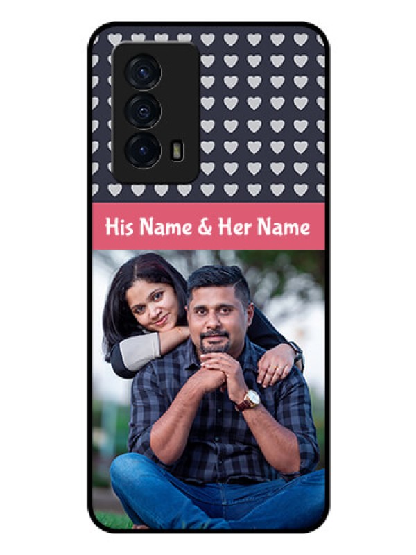 Custom iQOO Z5 5G Custom Glass Mobile Case - Love Symbols Design