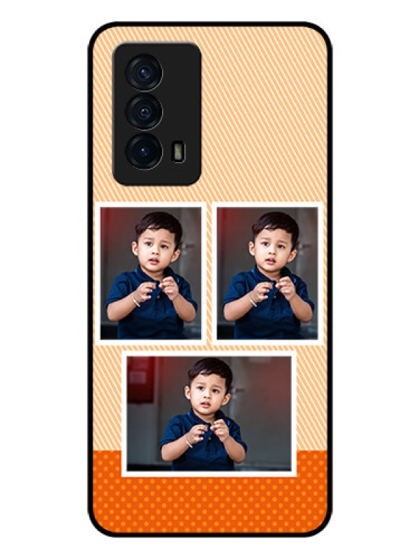 Custom iQOO Z5 5G Photo Printing on Glass Case - Bulk Photos Upload Design