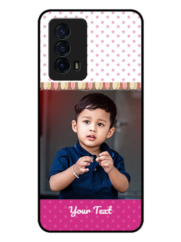Custom iQOO Z5 5G Photo Printing on Glass Case - Cute Girls Cover Design