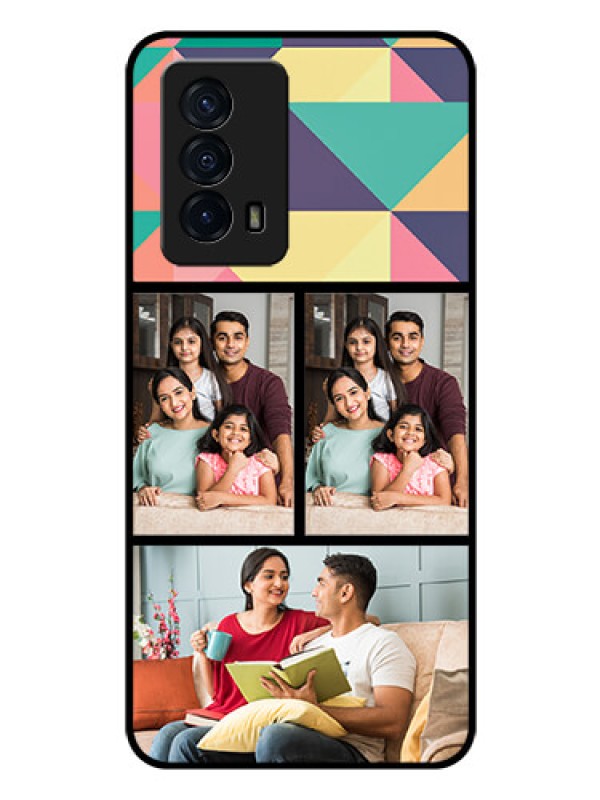 Custom iQOO Z5 5G Custom Glass Phone Case - Bulk Pic Upload Design