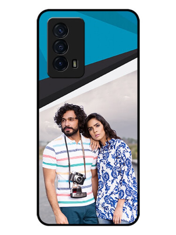 Custom iQOO Z5 5G Photo Printing on Glass Case - Simple Pattern Photo Upload Design