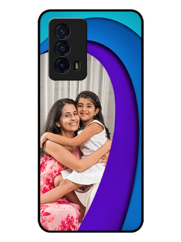 Custom iQOO Z5 5G Photo Printing on Glass Case - Simple Pattern Design