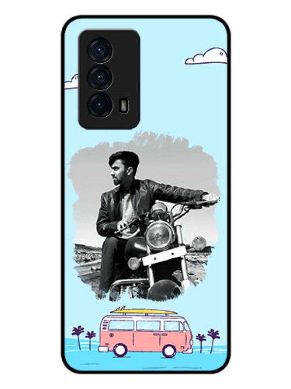 Custom iQOO Z5 5G Photo Printing on Glass Case - Travel & Adventure Design
