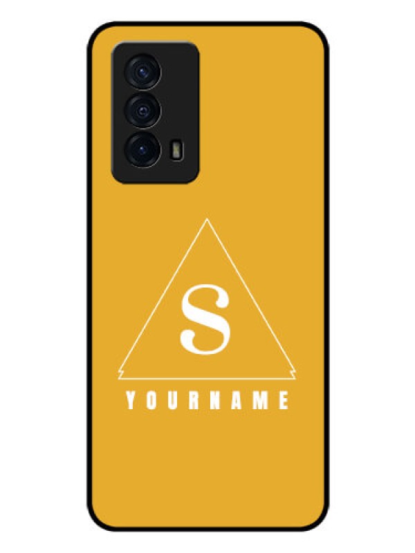 Custom iQOO Z5 5G Personalized Glass Phone Case - simple triangle Design