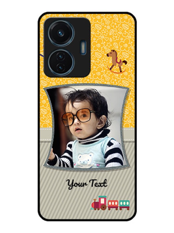 Custom iQOO Z6 44w Personalized Glass Phone Case - Baby Picture Upload Design