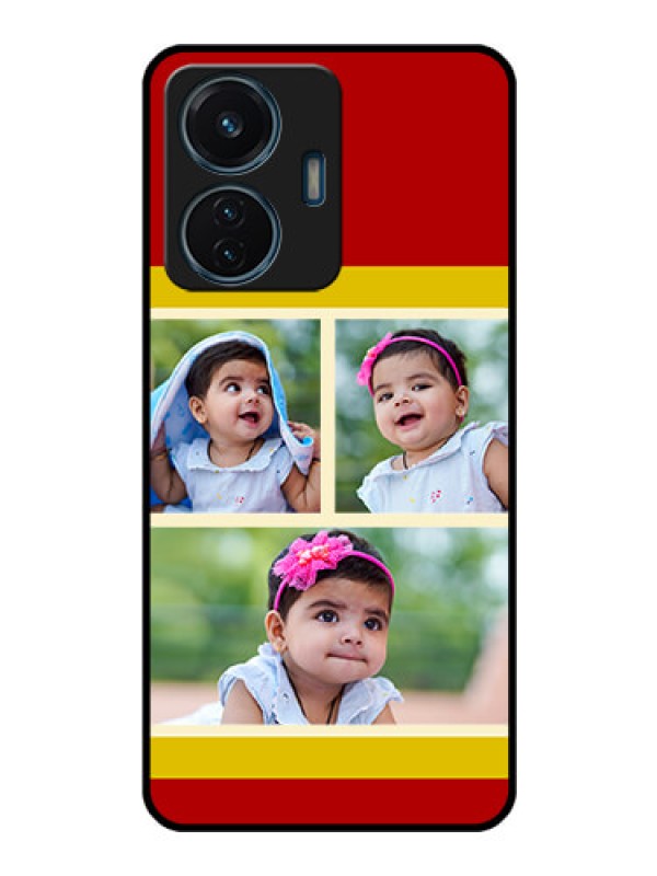 Custom iQOO Z6 44w Custom Glass Mobile Case - Multiple Pic Upload Design
