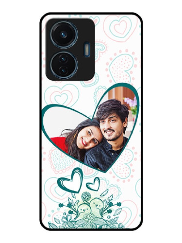 Custom iQOO Z6 44w Photo Printing on Glass Case - Premium Couple Design