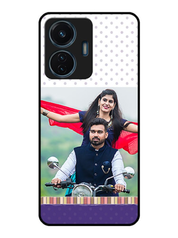 Custom iQOO Z6 44w Photo Printing on Glass Case - Cute Family Design
