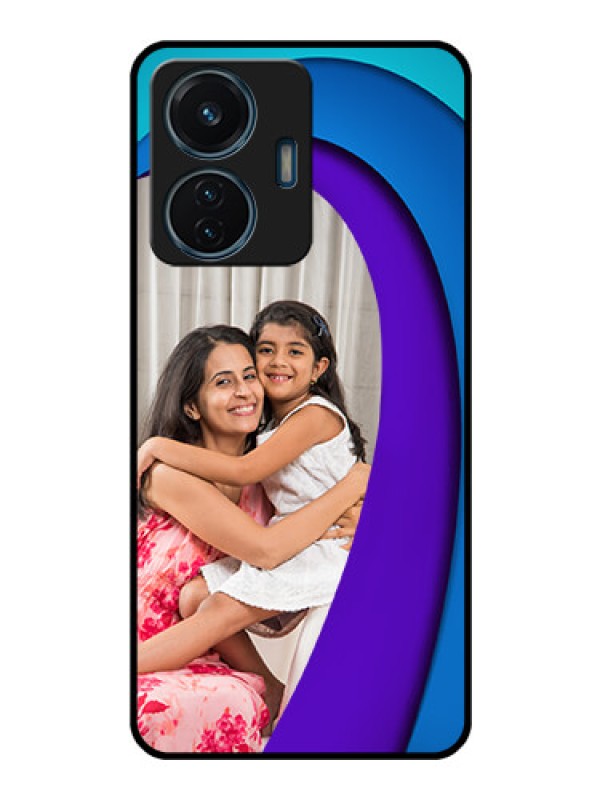 Custom iQOO Z6 44w Photo Printing on Glass Case - Simple Pattern Design
