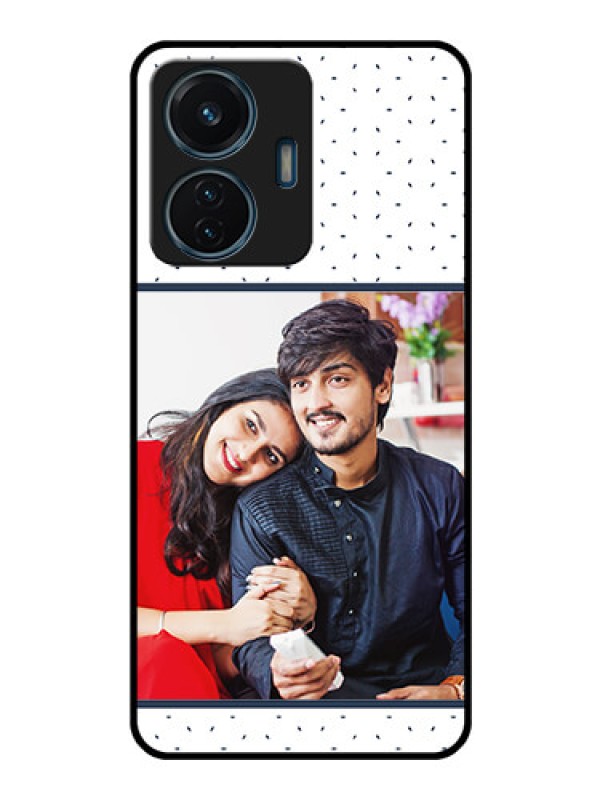 Custom iQOO Z6 44w Personalized Glass Phone Case - Premium Dot Design